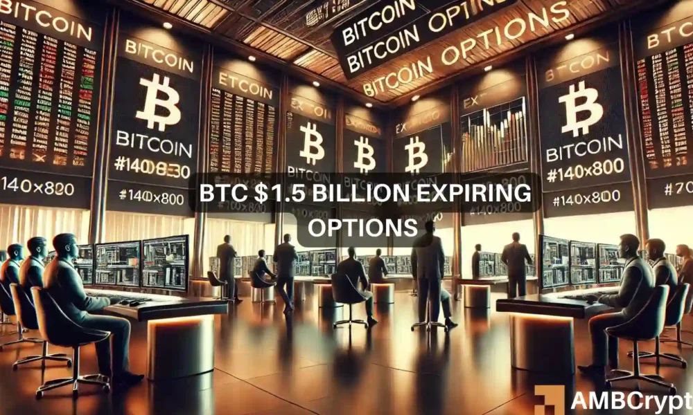 1 billion Bitcoin options set to expire as whales sell off: What’s next?