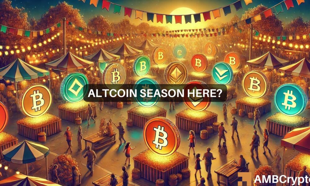 Altcoin season index hits two-month high: Bullish sign?