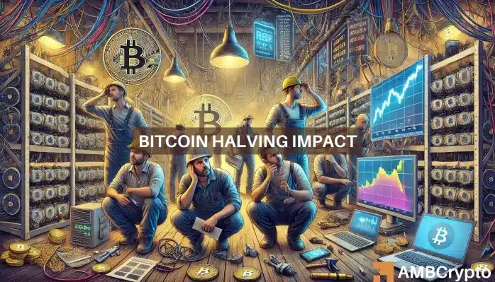 Bitcoin miners face tough times as halving cuts rewards by over 90%