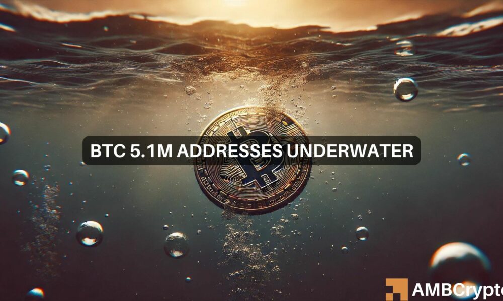 Can Bitcoin’s recent surge rescue 5M sinking BTC addresses?