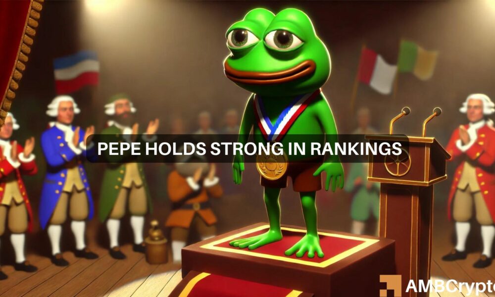 PEPE climbs to top 10 in this ranking: Here’s what it means for prices