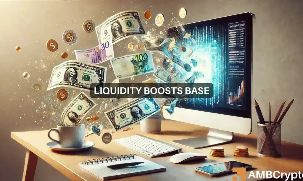 Base liquidity inflows rise as TVL beats Ethereum mainnet