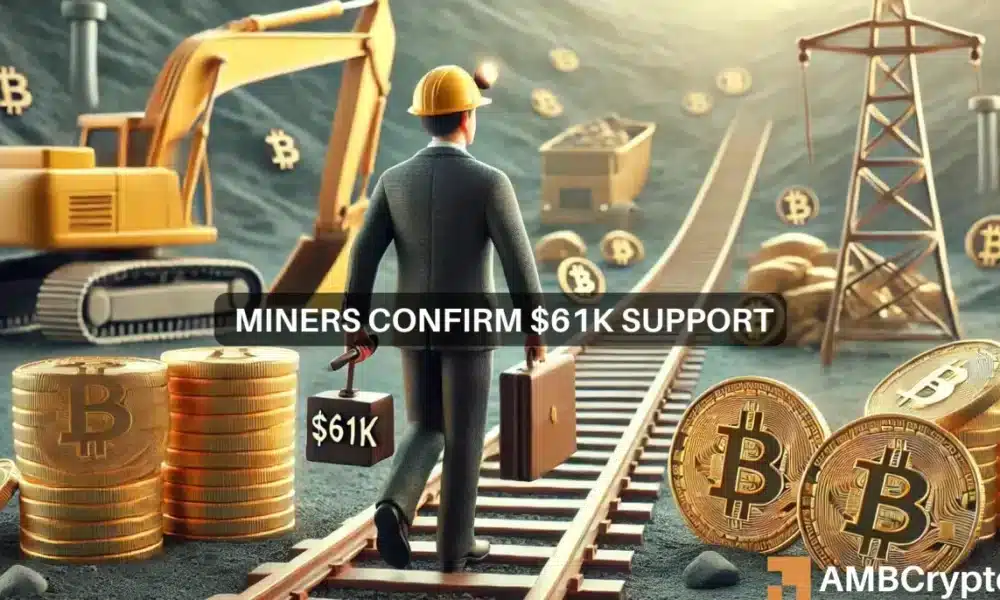 Bitcoin miners’ exit confirm $61K support – Why this is key for October’s rally