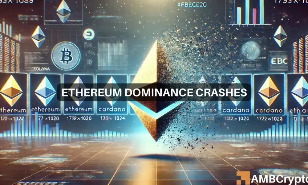 Ethereum’s dominance crashes to 13% – A decline to 9% next before 2025 rebound?