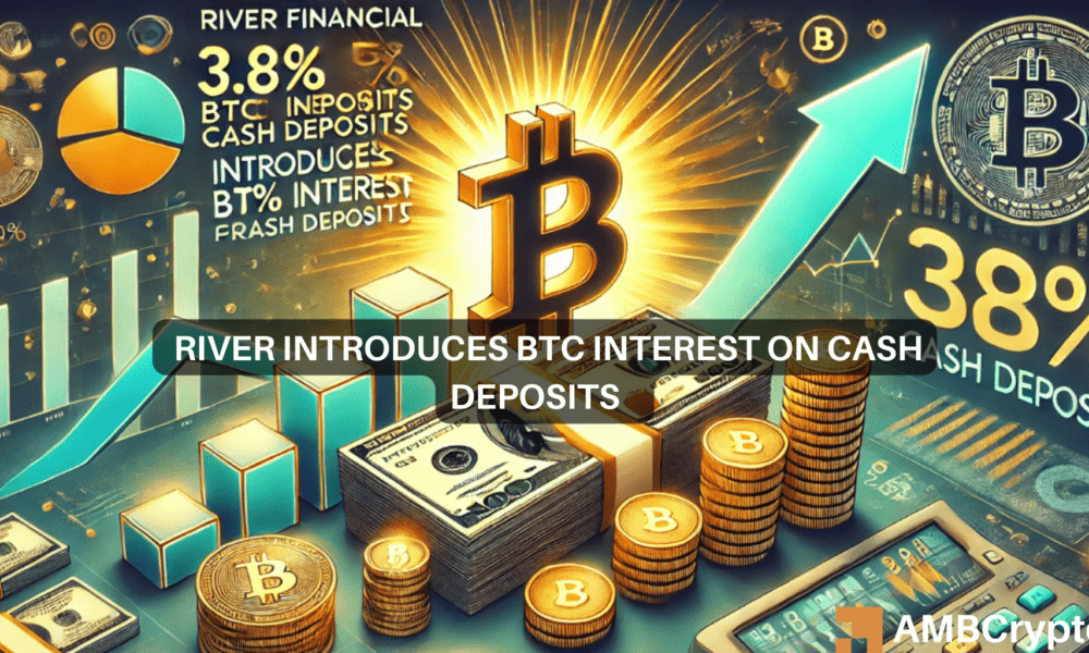 River Financial introduces 3.8% BTC interest for cash deposits