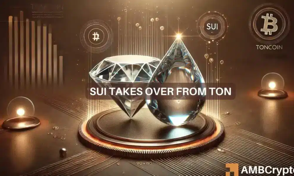 Sui climbs to new highs, outperforms Toncoin with 180% YTD gains