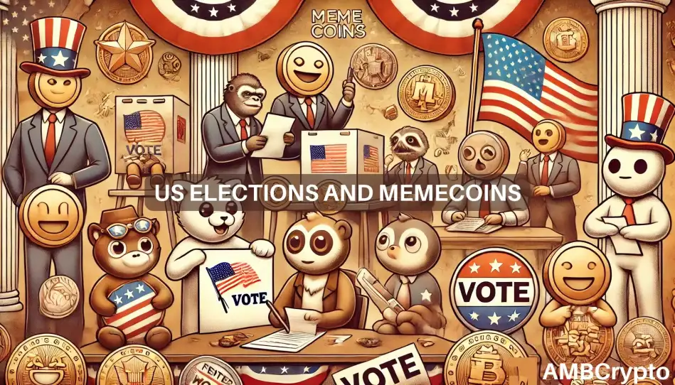 U.S. Elections puts spotlight on political memecoins - How high can they go?