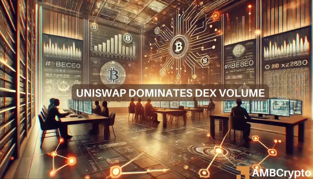 Uniswap drives DEX trading volume spike as total trades hit $544 trillion