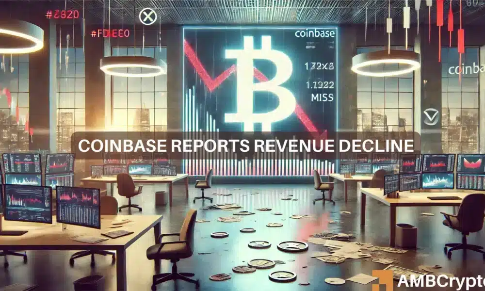 Coinbase stock falls in Q3, revenue slips to $1.2B— all details here