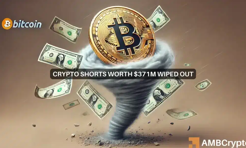 $371M in crypto shorts wiped out as Bitcoin hits $76k: Is $80K the next stop?