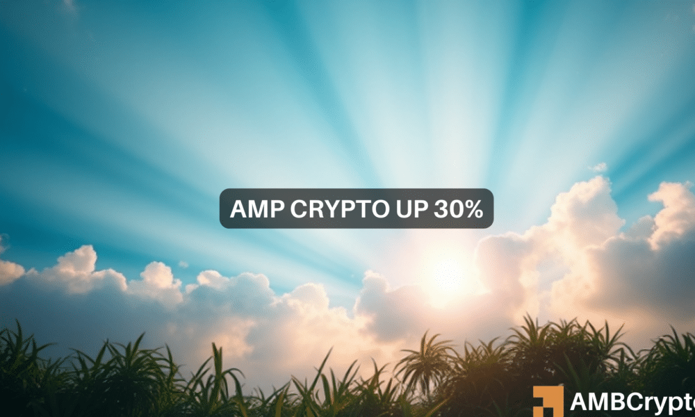 AMP crypto up 30% in 24 hours, volume up 5X – Will $1B market cap follow?
