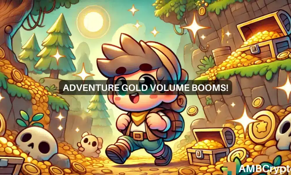 Adventure Gold crypto volume explodes 4105.82% but AGLD falls: What now?