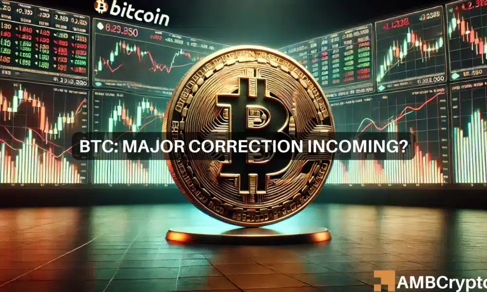 Bitcoin: 4 key factors that could trigger a steep correction for BTC