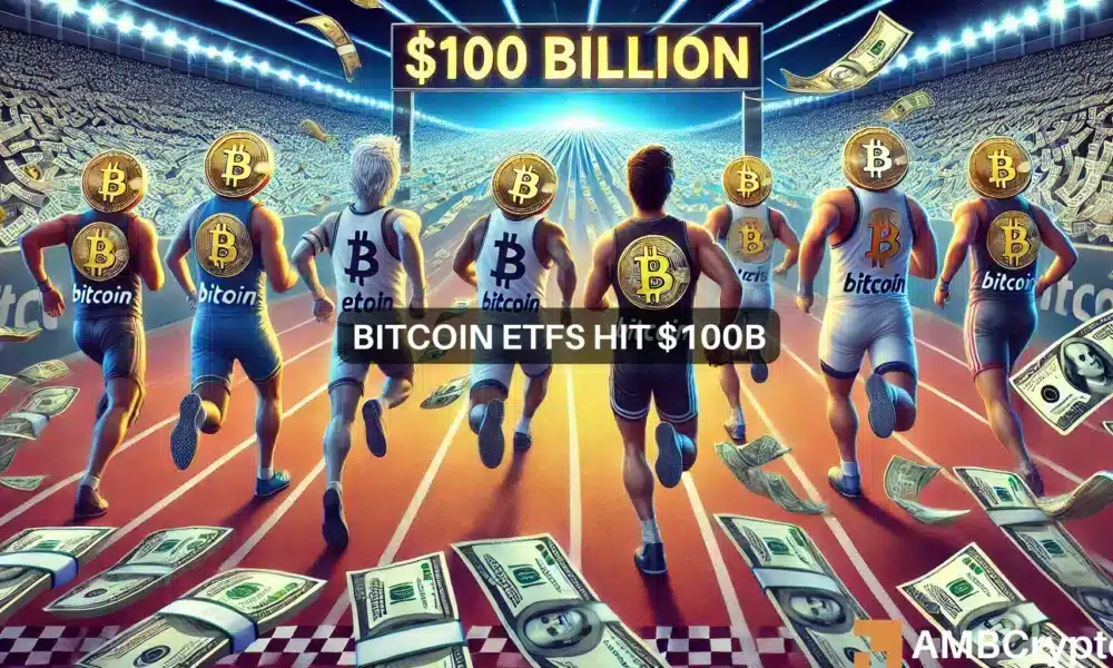 Bitcoin ETFs surpass $100B in assets: A preview of BTC’s move to $100k?