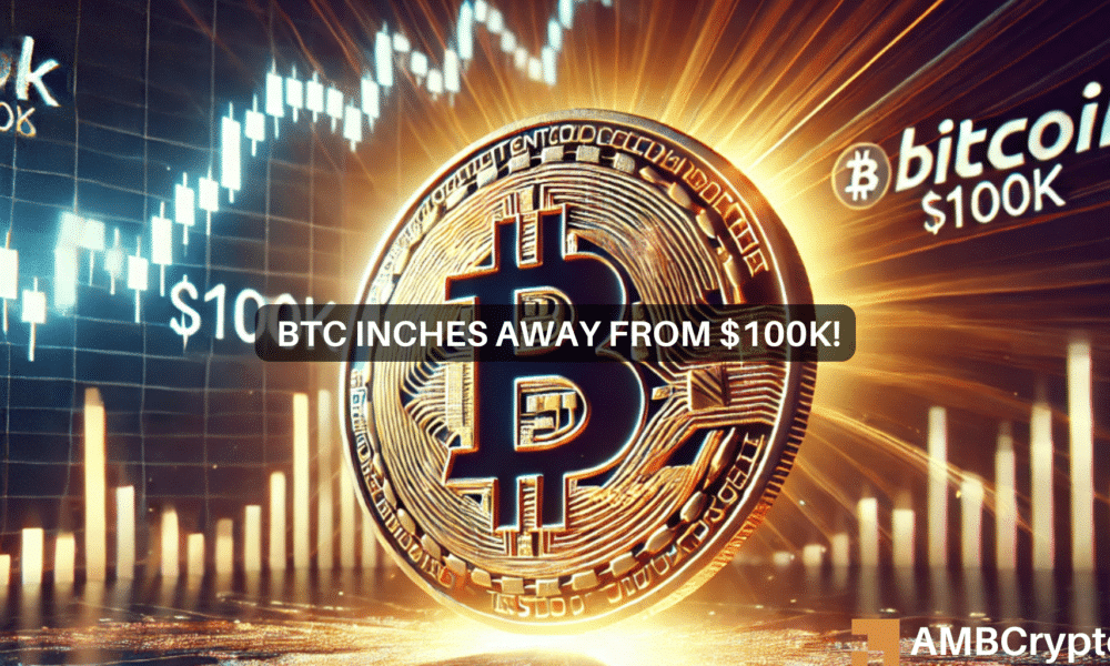 Bitcoin hits $97,836 ATH: Can BTC reach $100K before 2025?