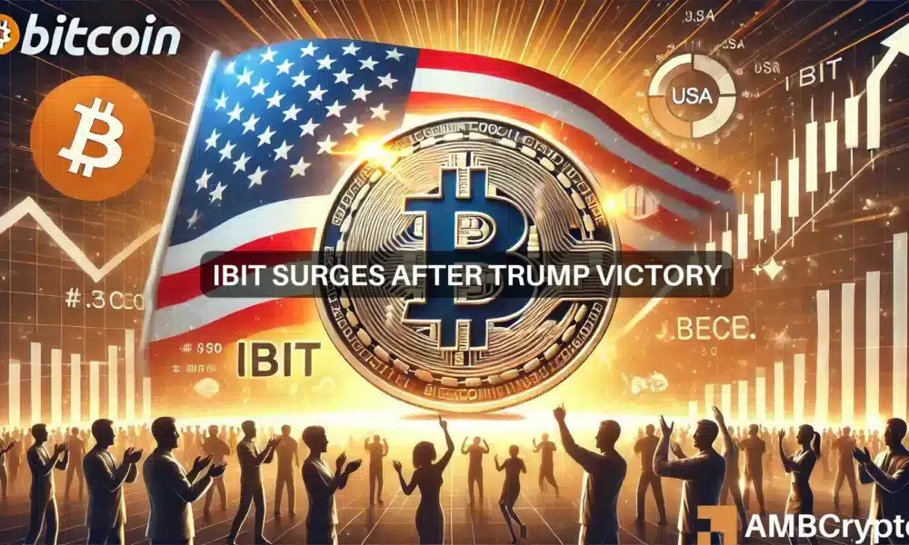 Election day boost: BlackRock’s Bitcoin ETF hits record $4B in volume