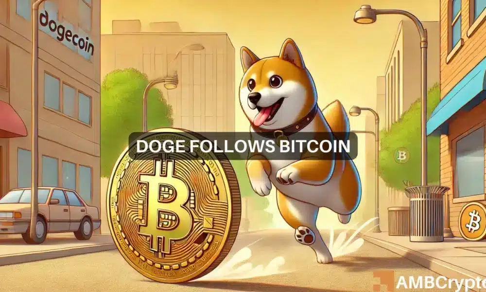 Dogecoin mirrors Bitcoin: This high correlation means DOGE will now…