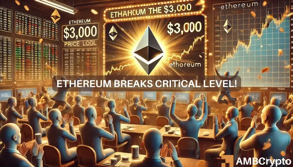 Ethereum breaks $3,000: Can ETH hold support at THIS level