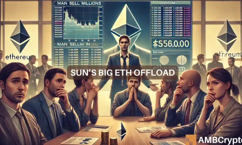 Justin Sun cashes out 19,000 ETH amid Ethereum’s rally – details here