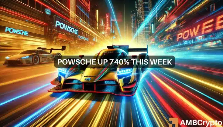 POWSCHE up 740% in a week, but how far will memecoin mania take it now?