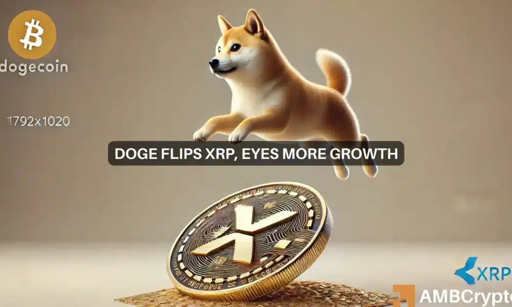 Dogecoin flips Ripple (XRP):  Is $1 next for DOGE after THIS milestone?