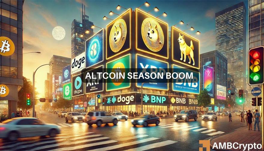 Is altcoin season back? HBAR, XRP, DOGE lead gains as BTC.D falls