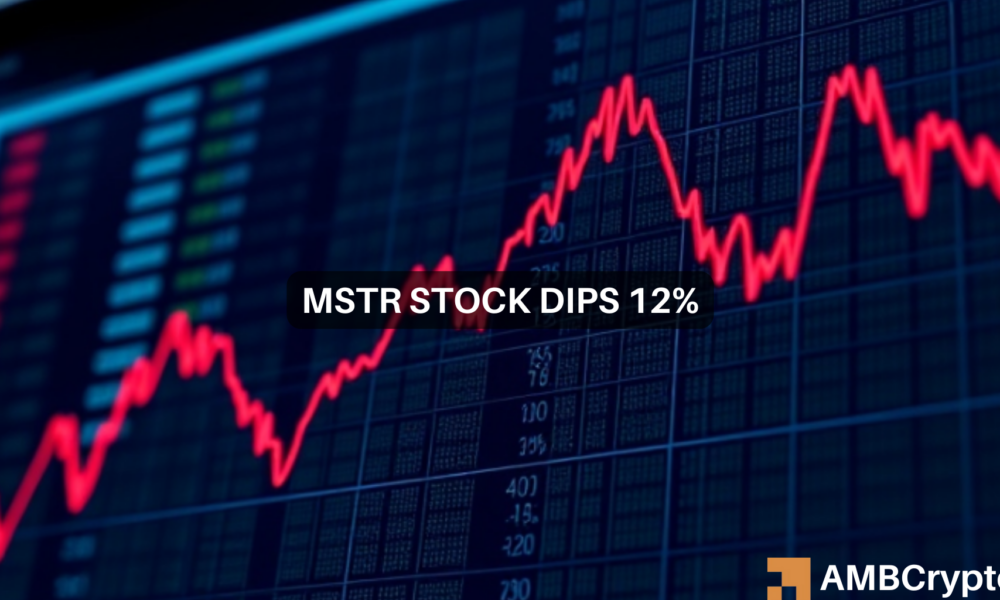 MSTR stock sinks 12% amid Bitcoin’s dip below $100K