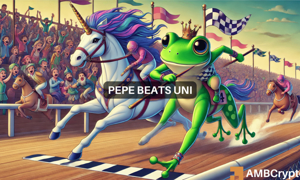 PEPE passes Uniswap in market cap, hits ATH – Memecoin mania effect?