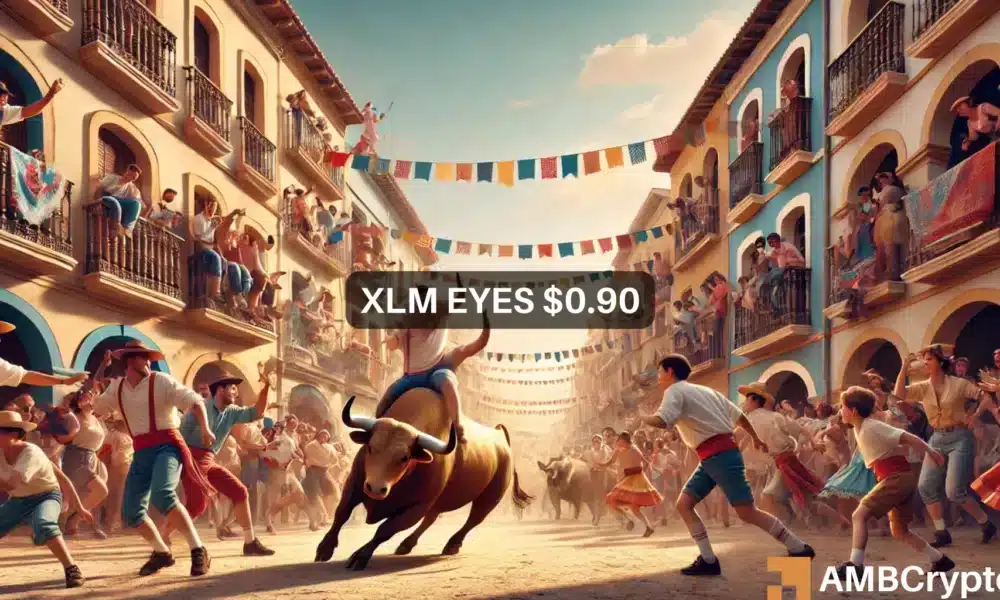 Stellar eyes $0.90: 2 bullish patterns set the stage for rally