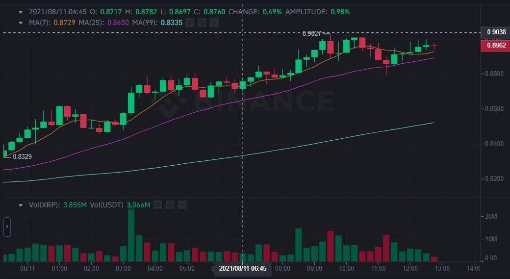 ارتفاع عملة الريبل XRP أكثر من 10