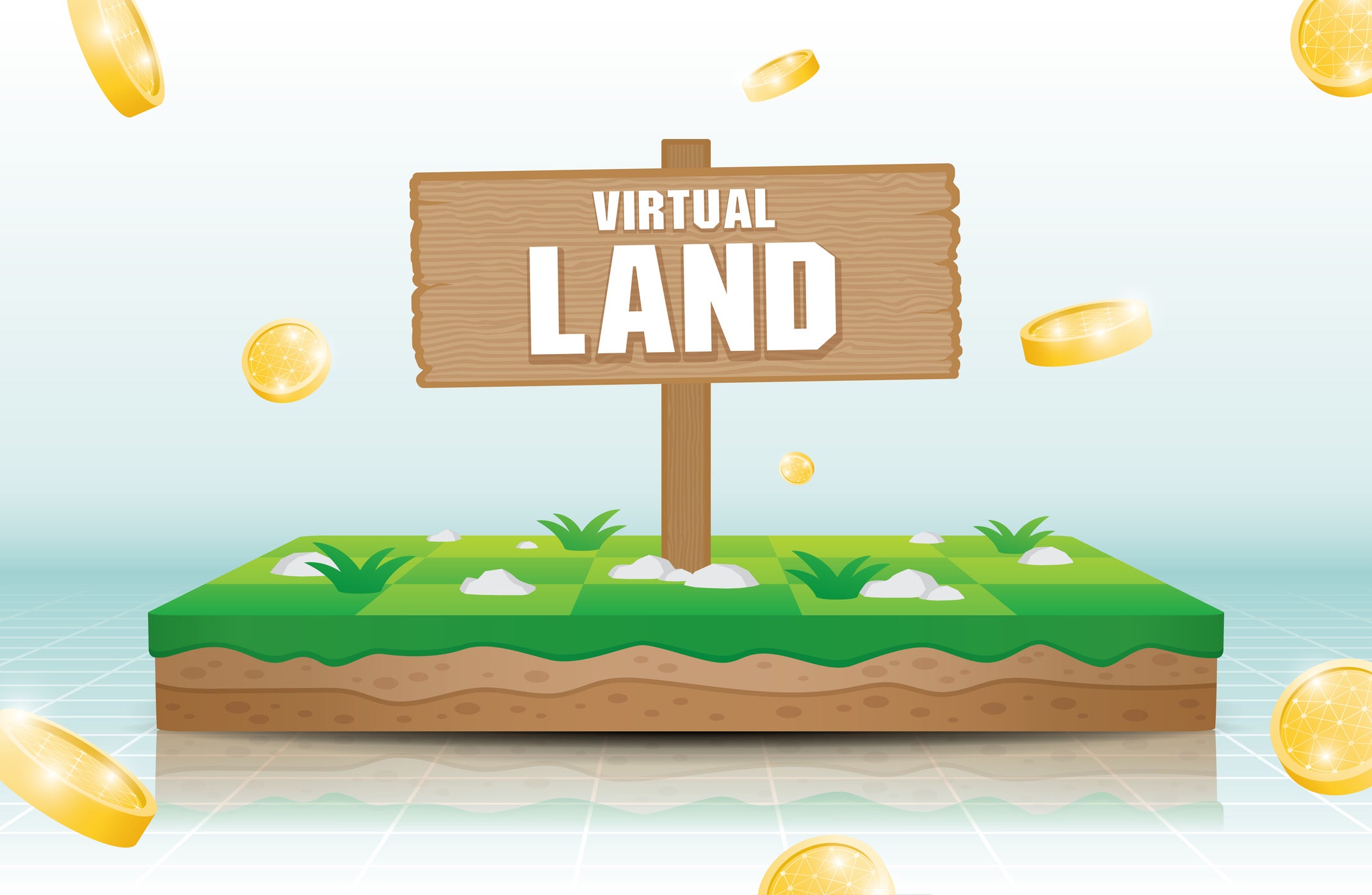 ارض افتراضية شراء طريقة شراء