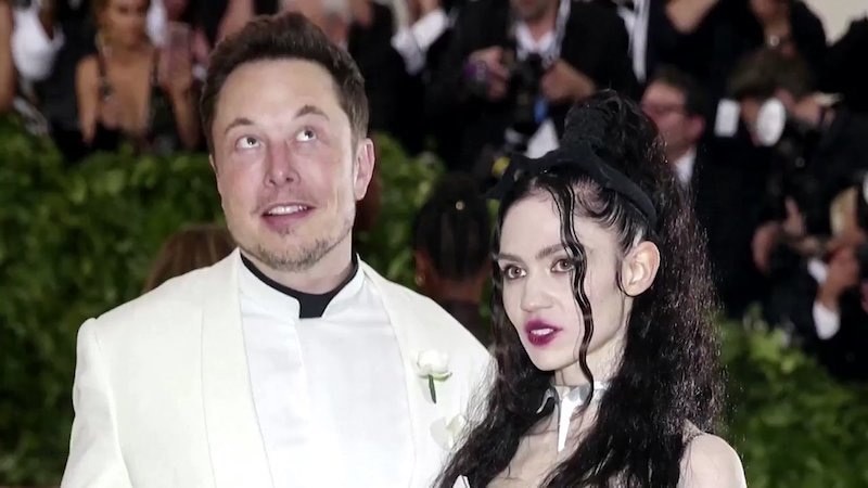 Elon Musk and his ex-wife Grimes