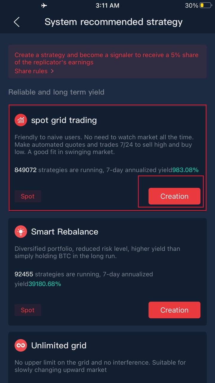 spot grid trading