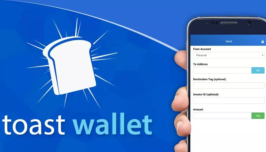 واجهة تطبيق المحفظة الرقمية Toast Wallet