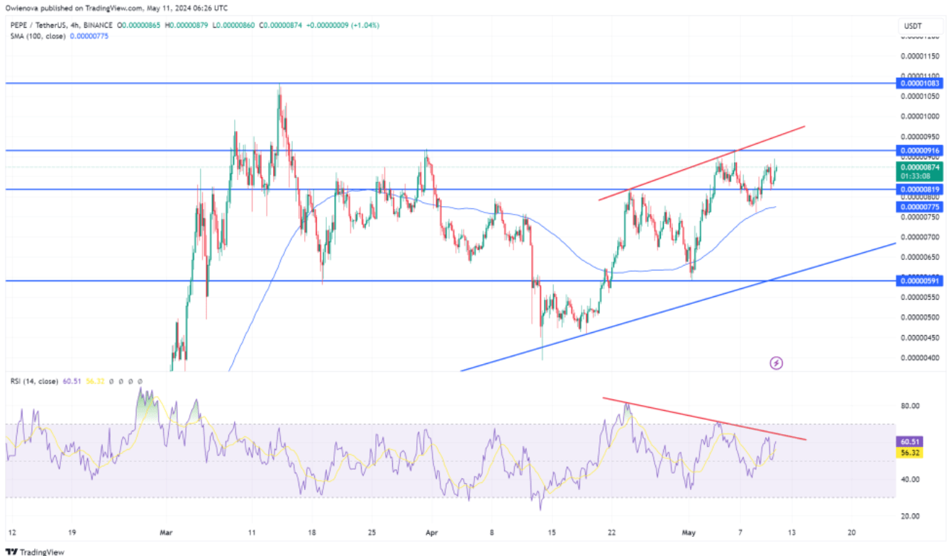 عملة PEPE تكتسب زخماً وتتطلع إلى استمرار النمو في السوق