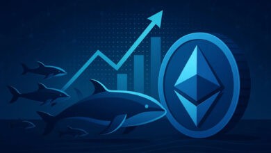 إثيريوم تكسر حاجز 4 آلاف دولار والحيتان تتوقع ارتفاعها
